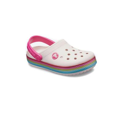 Crocs   205525-6PI CROCBAND SEQUİN BAND ÇOCUK BEBEK SANDALET TERLİK