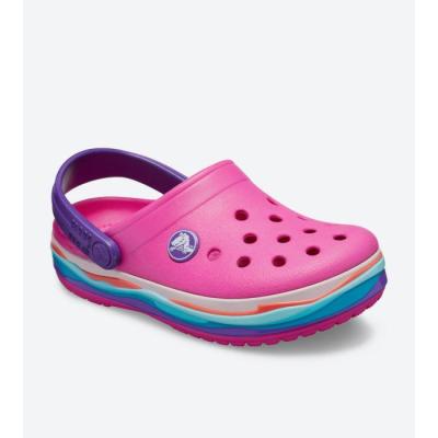 Crocs   205697-6L0 CROCBAND WAVY BAND ÇOCUK BEBEK SANDALET TERLİK
