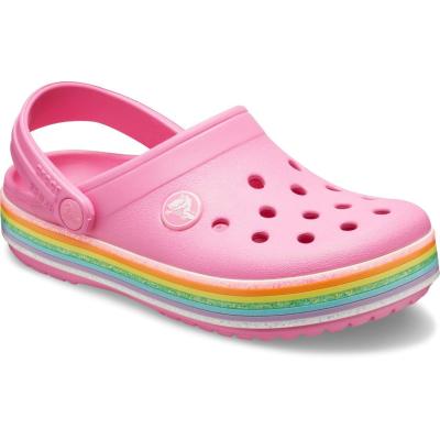 Crocs 206151-669 CROCBAND RAINBOW GLITTER ÇOCUK TERLİK SANDALET