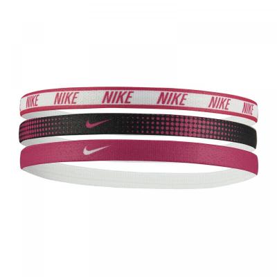 Nike N.000.2560.975.OS PRINTED HEADBANDS 3PK WHITE SAÇ İPİ BANDI