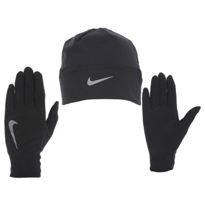 Nike N.RC.36.082.ML WOMEN'S RUN DRY HAT AND GLOVE SET BAYAN BERE VE ELDİVEN SETİ M/L